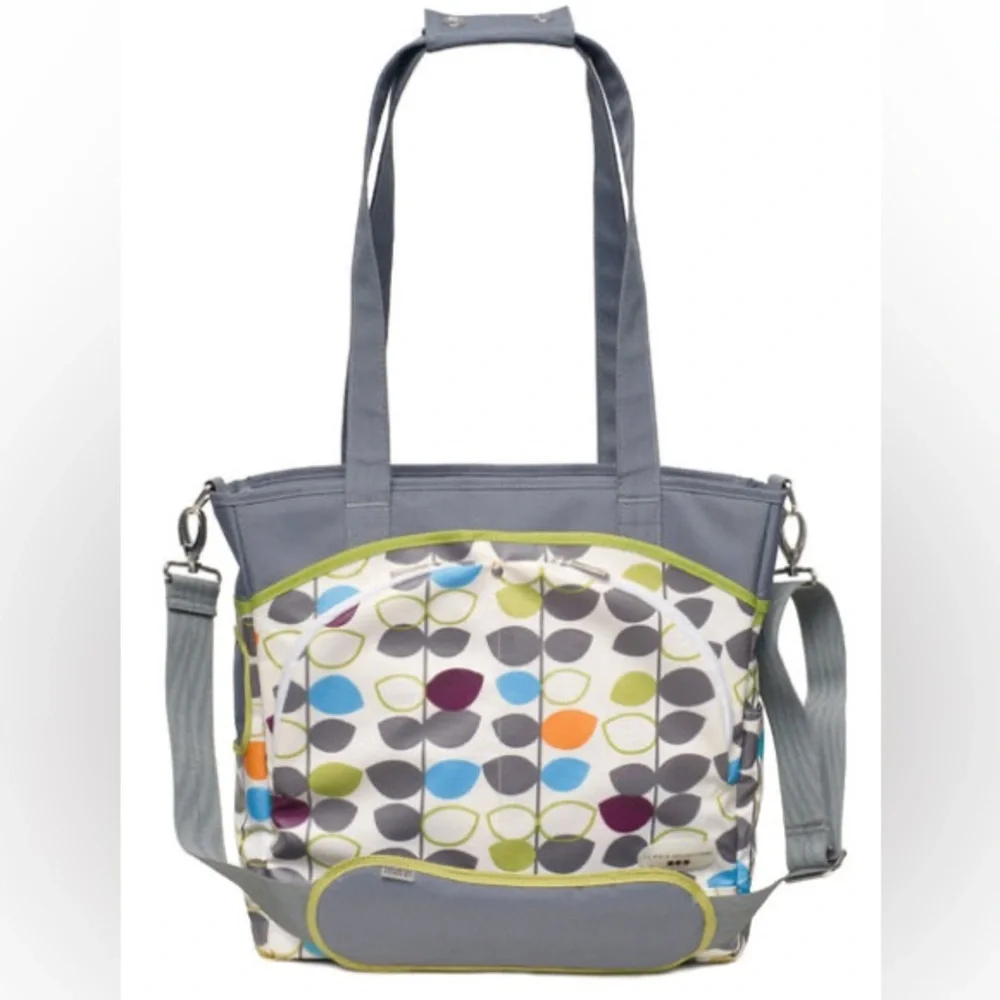 JJ Cole Collections Mode Mixed Leaf Diaper Tote Bag